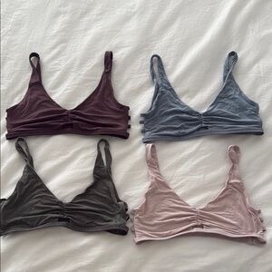 4 Lululemon simply gathered bralette b/c cup